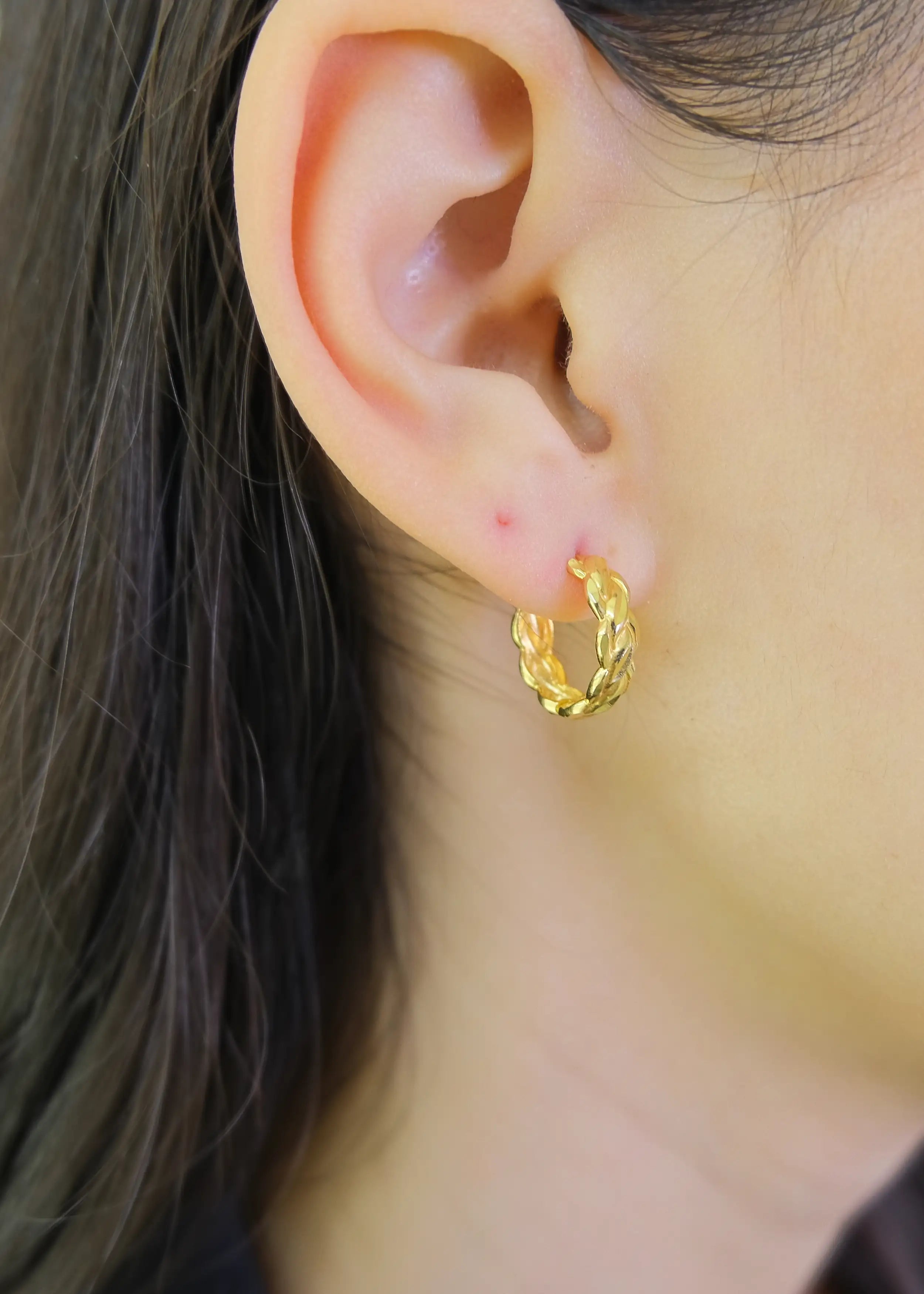Sportlich-minimalistische Cerelon Gold-Ohrringe | 14 Karat (585er) Eleganz
