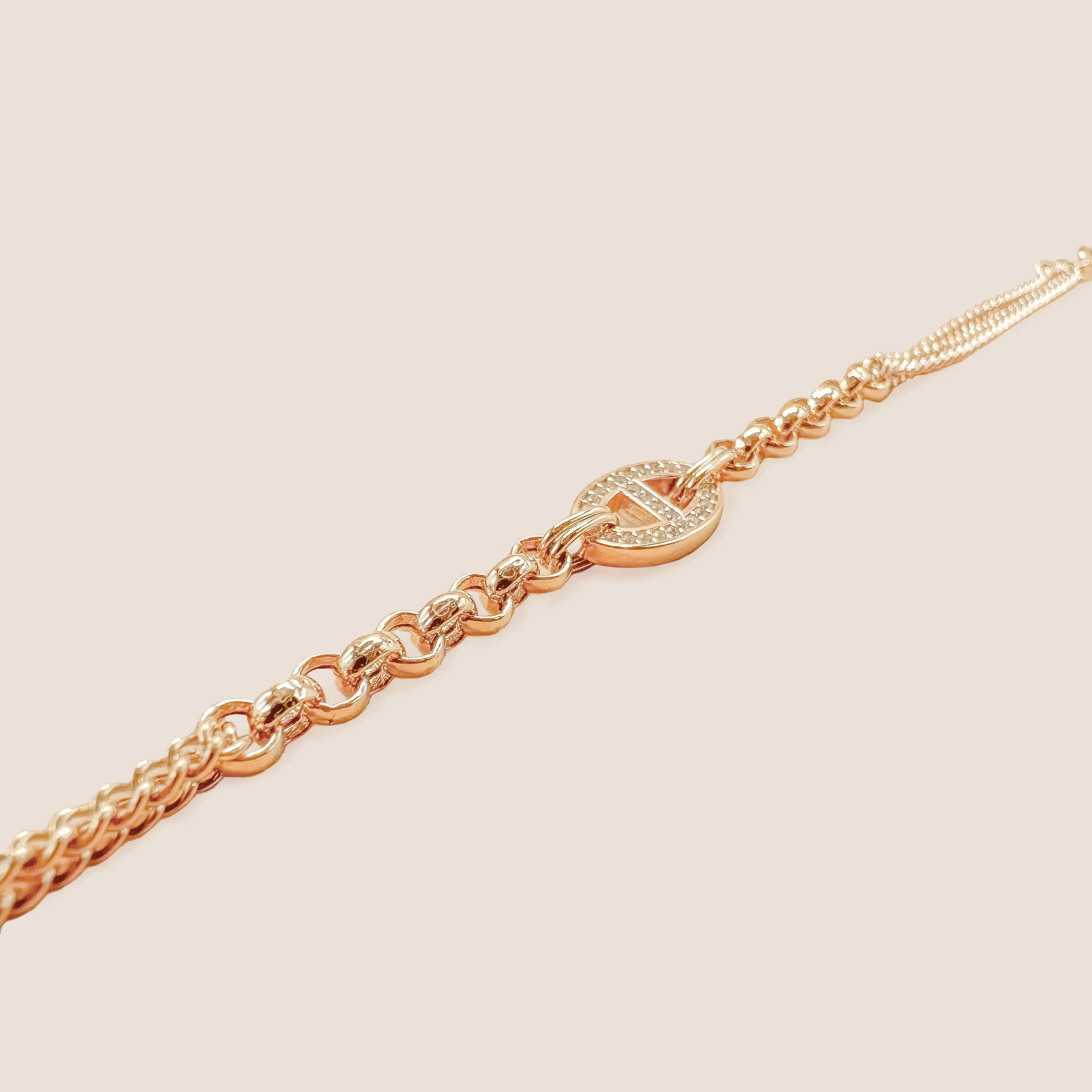 DD Goldarmband aus 14 Karat Gelbgold