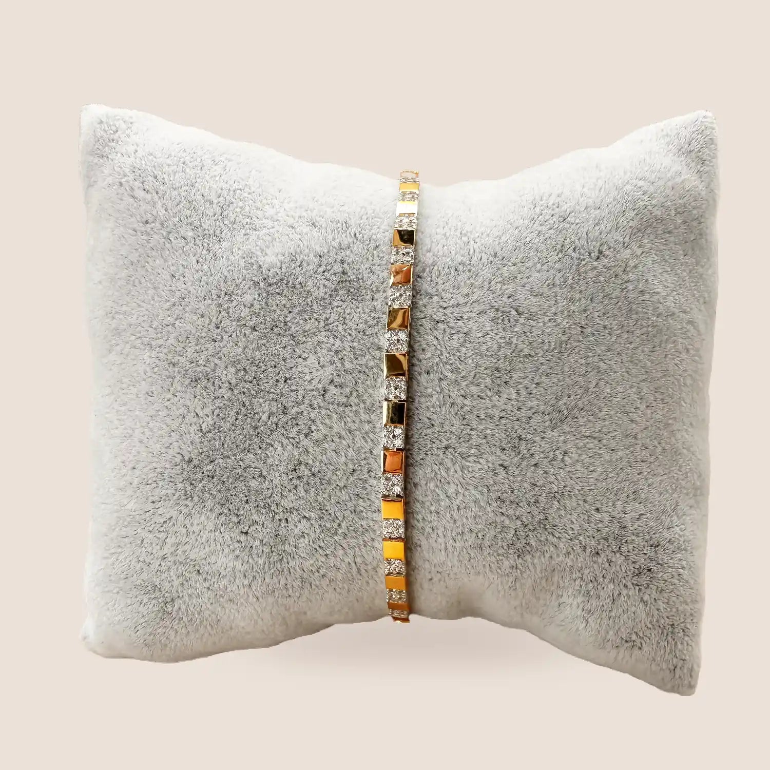 Ice Cube Goldarmband – 14k Feinschmuck mit funkelnden Zirkonia-Steinen