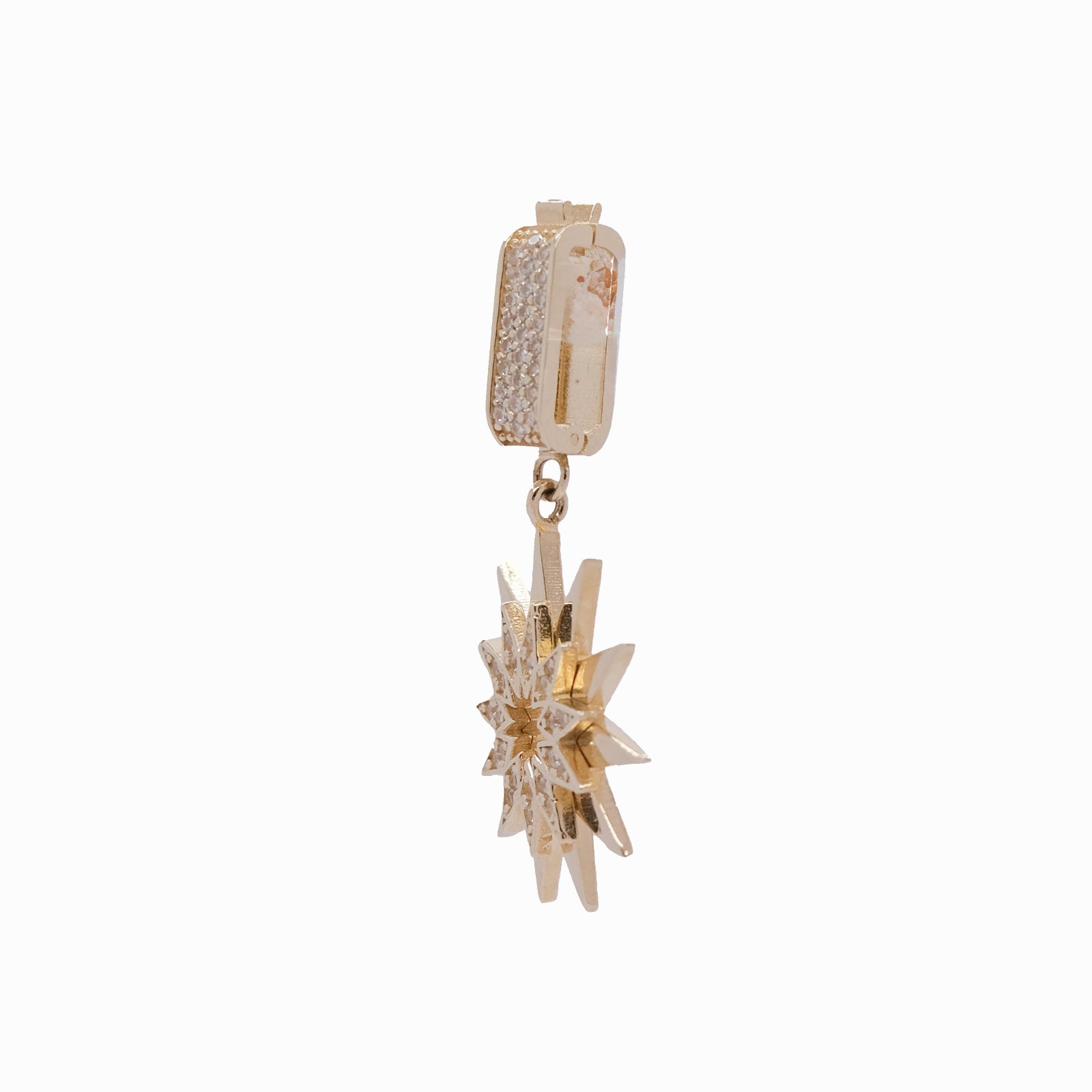 Funkelnder Stern-Anhänger aus 14K Gold mit Zirkonia | Minimalistische Eleganz